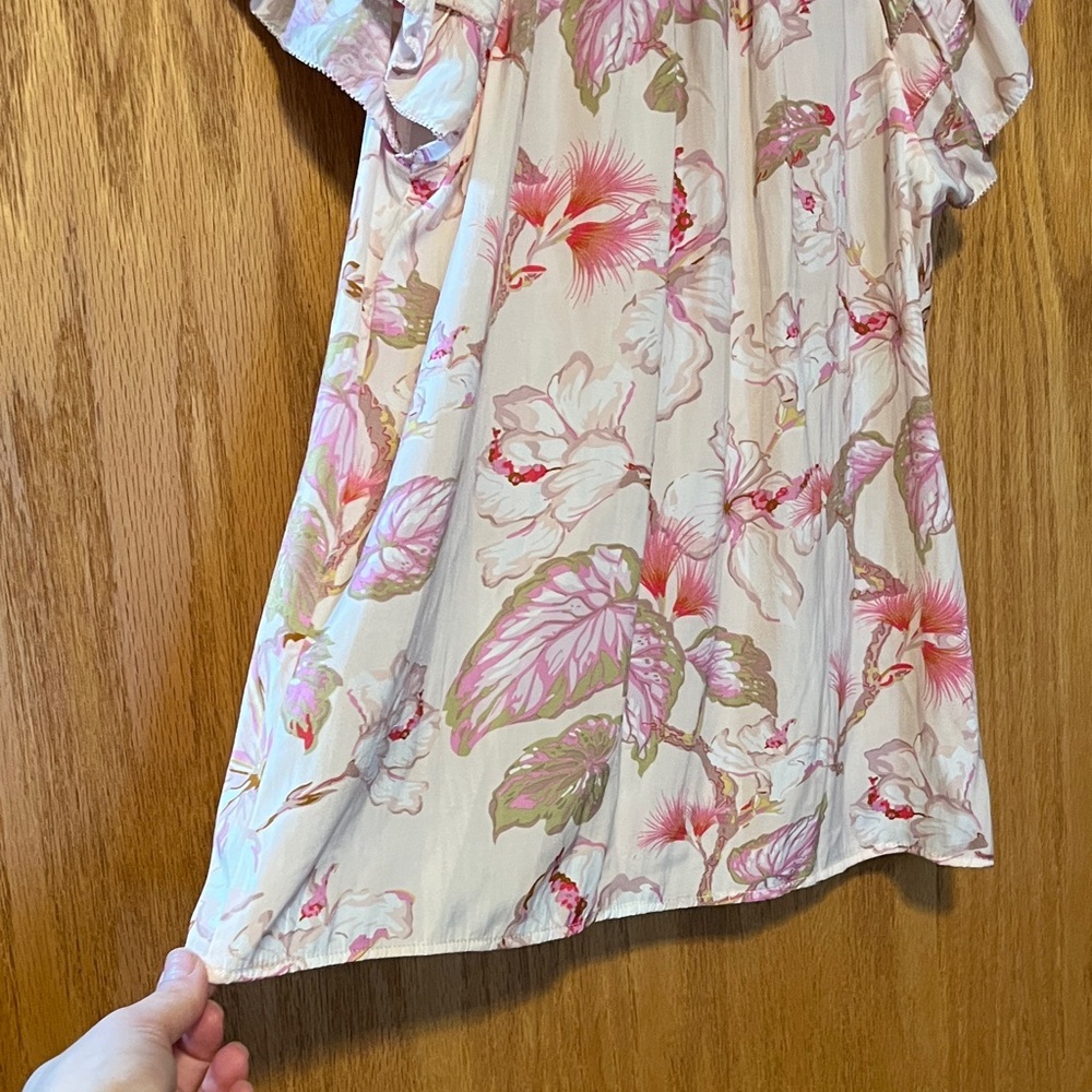 Philosophy Floral Blouse in Pink and Cream - Picture 12 of 12